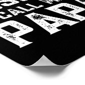 Mijn bazen noemen me papa Grappige opa Vaders Dag Poster (Hoek)