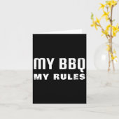 Mijn BBQ Mijn regels Kaart (Gele Bloem)