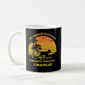 Mijn Beach Partner Sunset Palm Labrador Retriever Koffiemok (Links)