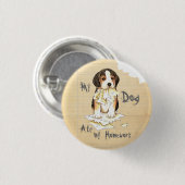 Mijn Beagle Ate Mijn Homework Ronde Button 3,2 Cm (Voorkant /achterkant)
