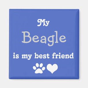 Mijn Beagle is mijn beste vriend Magneet