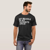 Mijn Beagle is mijn lievelingskind T-shirt (Voorkant volledig)