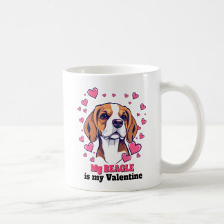 Mijn Beagle is mijn Valentijnshond Schattig Grappi Koffiemok