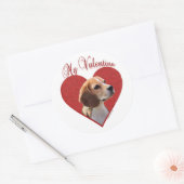 Mijn Beagle Valentijn Ronde Sticker (Envelop)