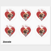 Mijn Beagle Valentijn Ronde Sticker (Vel)