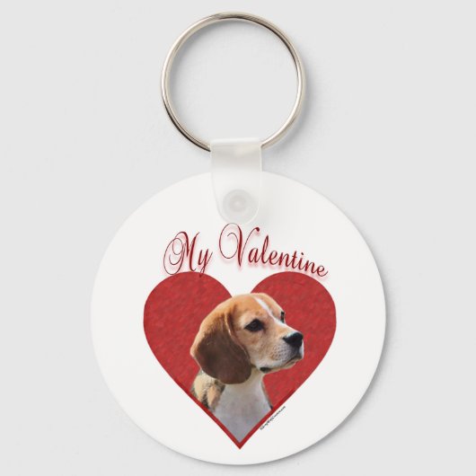 Mijn Beagle Valentijn Sleutelhanger (Voorkant)