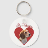 Mijn Beagle Valentijn Sleutelhanger (Achterkant)
