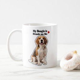 Mijn Beagle Zit Vast Aan Mij Hond Liefhebber Koffiemok