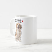 Mijn Beagle Zit Vast Aan Mij Hond Liefhebber Koffiemok (Voorkant links)