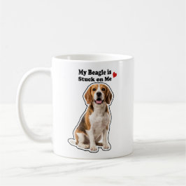 Mijn Beagle Zit Vast Aan Mij Hond Liefhebber Koffiemok