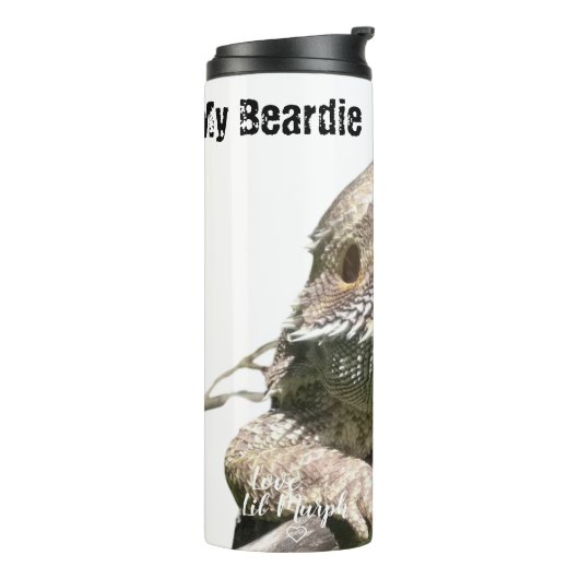 Mijn Beardie is mijn beste Thermosbeker (Gedraaid links)