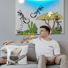 Mijn Beardie is mijn Bestie Lizard Friend Sierkuss Kussen