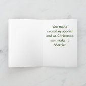 MIJN BEAUTIFUTE DAUGHTER MAAKT CHRISTMAS MERRIER C KAART (Binnen)