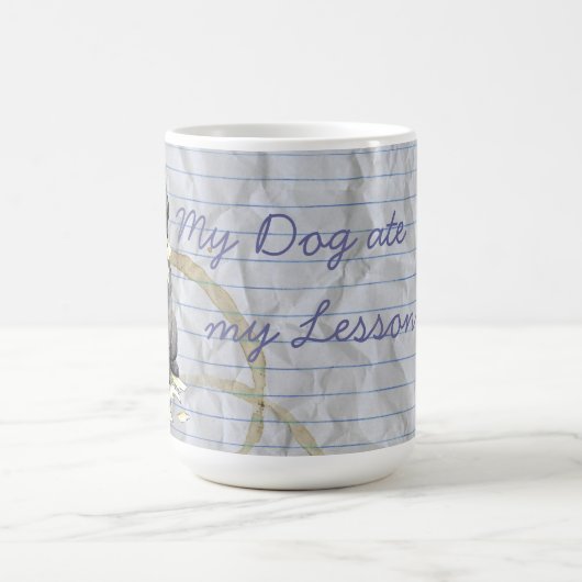Mijn Bedlington Ate My Lesson Plan Coffee Mok (Center)