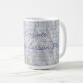 Mijn Bedlington Ate My Lesson Plan Coffee Mok (Voorkant rechts)