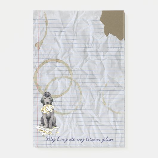 Mijn Bedlington Ate My Lesson Plan Post-it Notes (Voorkant)
