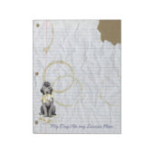 Mijn Bedlington Terrier Ate mijn Lesson Plan Notit Notitieblok (Linkerzijde)