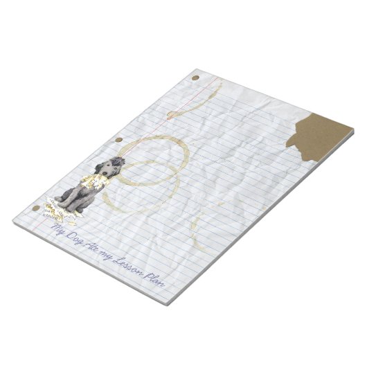 Mijn Bedlington Terrier Ate mijn Lesson Plan Notit Notitieblok (Schuin)