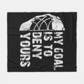 Mijn bedoeling is om je Hockey Goalie Ice te ontke Fleece Deken (Voorkant (Horizontaal))