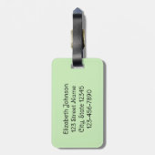 Mijn been Hurts Gingerbrood Cookie in het Frans Bagagelabel (Achterkant verticaal)