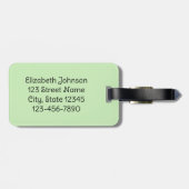 Mijn been Hurts Gingerbrood Cookie in het Frans Bagagelabel (Achterkant horizontaal)