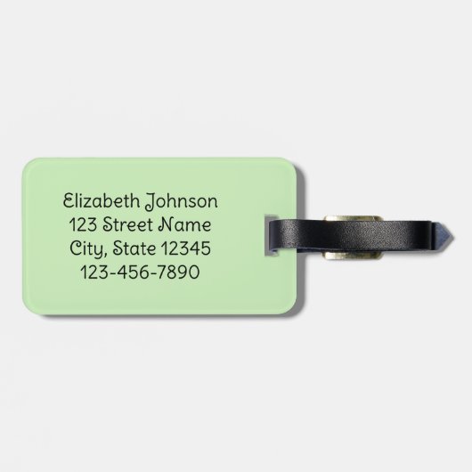 Mijn been Hurts Gingerbrood Cookie in het Frans Bagagelabel (Achterkant horizontaal)