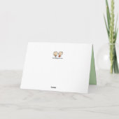 Mijn been Hurts Gingerbrood Cookie in het Frans Gr Feestdagen Kaart (Achterkant)