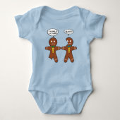 Mijn been Hurts Gingerbrood Cookie in het Frans Romper (Voorkant)