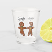 Mijn been Hurts Gingerbrood Cookie in het Frans Shot Glas (Voorkant)
