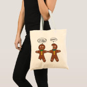 Mijn been Hurts Gingerbrood Cookie in het Frans Tote Bag (Voorkant (product))