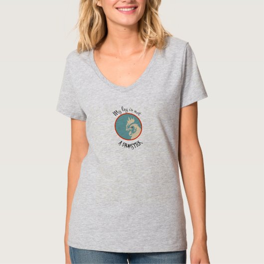 Mijn been is geen drumstick t-shirt (Voorkant)
