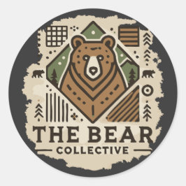 Mijn Beer Collective Ronde Sticker