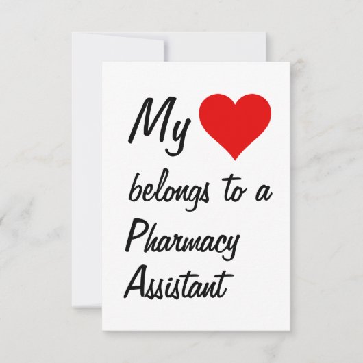 Mijn Behoort Aan Een Apotheek Assistent Kaart (Voorkant)
