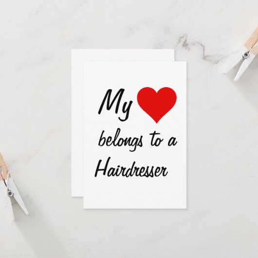 Mijn Behoort Aan Een Kapper Kaart (Voorkant / Achterkant in situ)