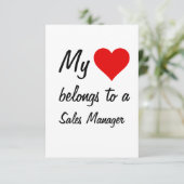 Mijn Behoort Toe Aan Een Verkoopmanager Kaart (Staand voorkant)