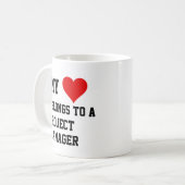 Mijn behoort tot de Mok van een projectmanager (Voorkant links)