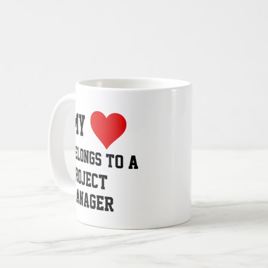 Mijn behoort tot de Mok van een projectmanager (Voorkant links)