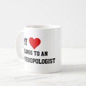 Mijn behoort tot een antropoloog Mok (Voorkant links)