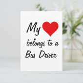Mijn behoort tot een busbestuurdersKaart Kaart (Staand voorkant)