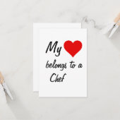 Mijn Behoort Tot Een Chef Kaart (Voorkant / Achterkant in situ)