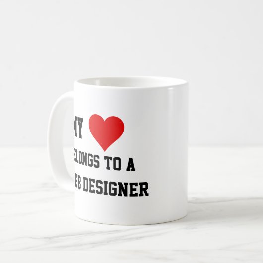 Mijn behoort tot een Mok voor webontwerper (Voorkant links)