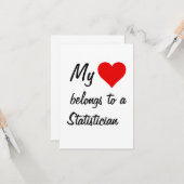 Mijn Behoort Tot Een Statisticus Kaart (Voorkant / Achterkant in situ)