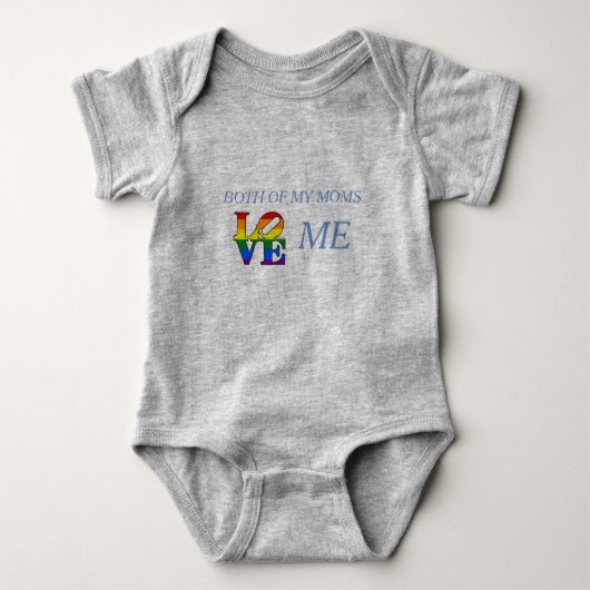Mijn beide moeders houden van me - baby outfit romper (Voorkant)
