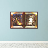 Mijn bekentenis en trap naar licht canvas afdruk (Insitu (Houten vloer))