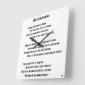 Mijn Bekentenis Vierkante Klok (Hoek)