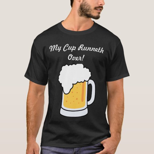 Mijn beker loopt over T-shirt (Voorkant)