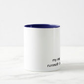 Mijn beker loopt over twee Mok zonder tong (Midden)