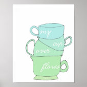 mijn bekeroverloop - psalm 23 - handgetekende mokk poster (Voorkant)