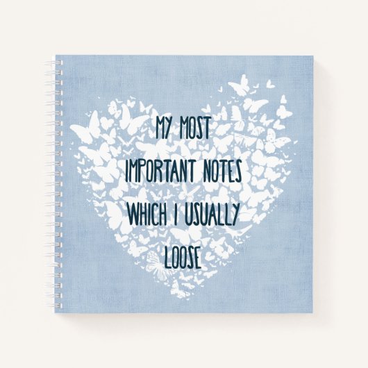 Mijn belangrijkste noten Spiral Notitieboek (Voorkant)