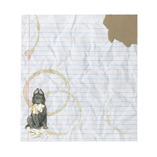 Mijn Belgische Sheepdog Ate My Lesson Plan Notitieblok (Voorkant)